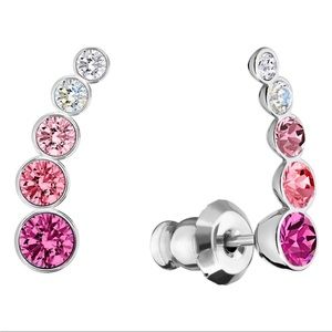 Swarovski Harley Ombré Stud Earrings- Pink